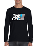 American Flag The CEO Men's Long Sleeve Shirt