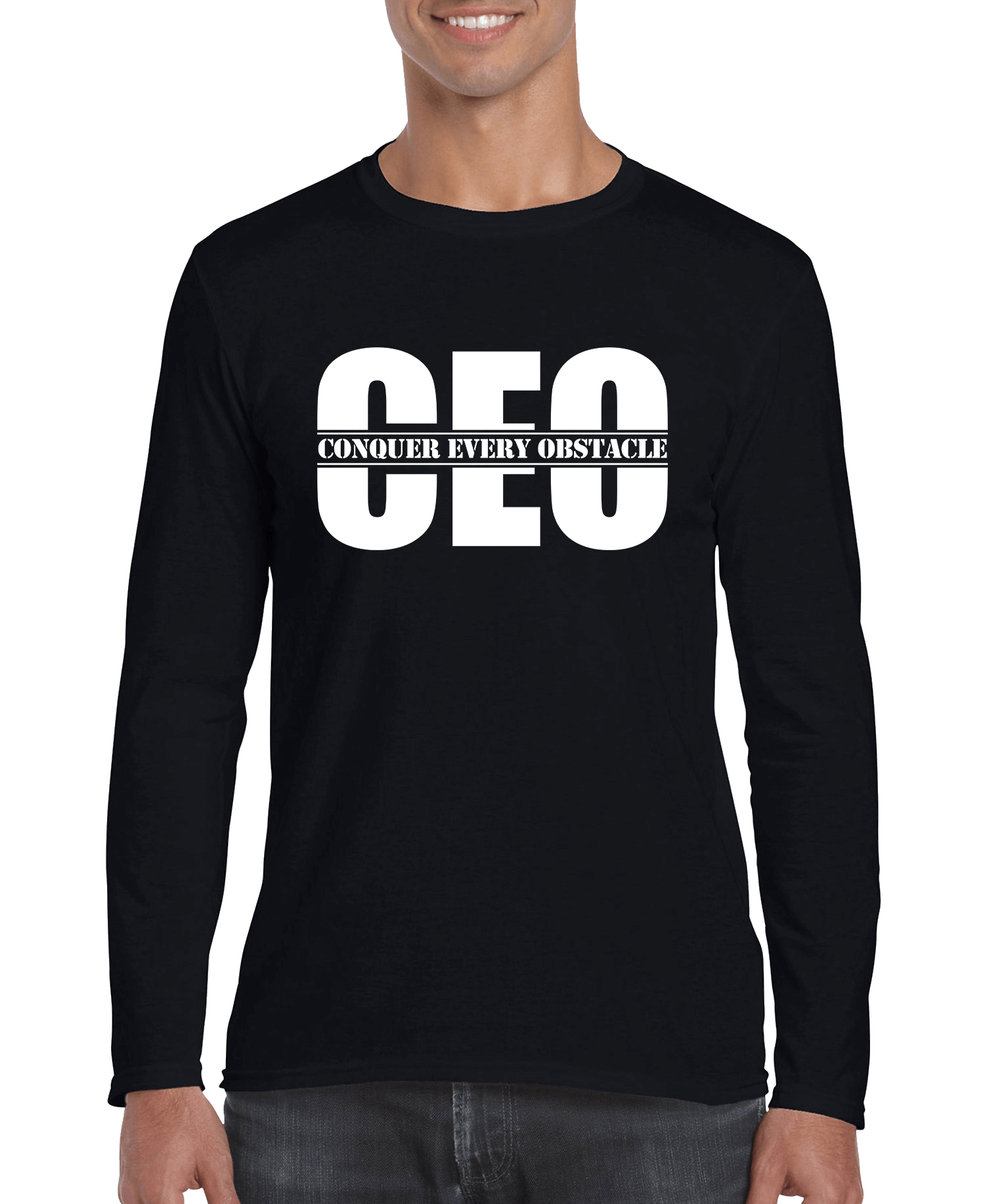Conquer Every Obstacle CEO Men's Long Sleeve Shirt