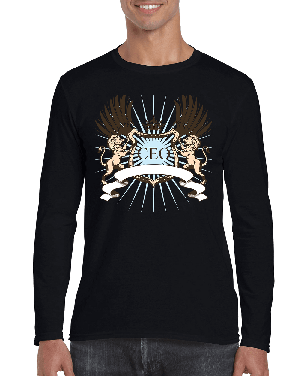 CEO Lion Crest Men's Long Sleeve Shirt