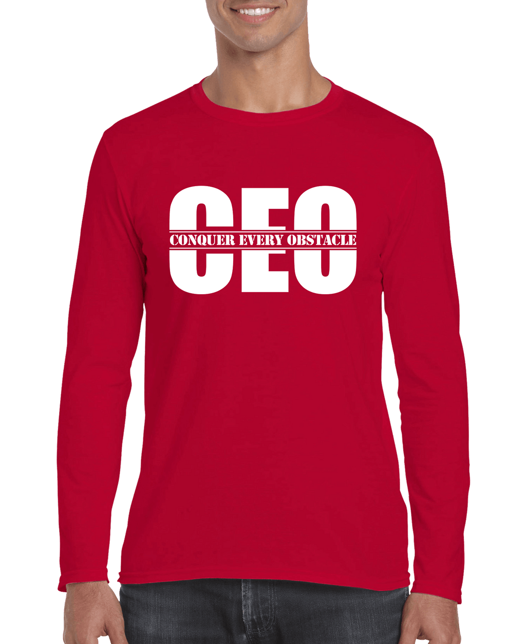Conquer Every Obstacle CEO Men's Long Sleeve Shirt