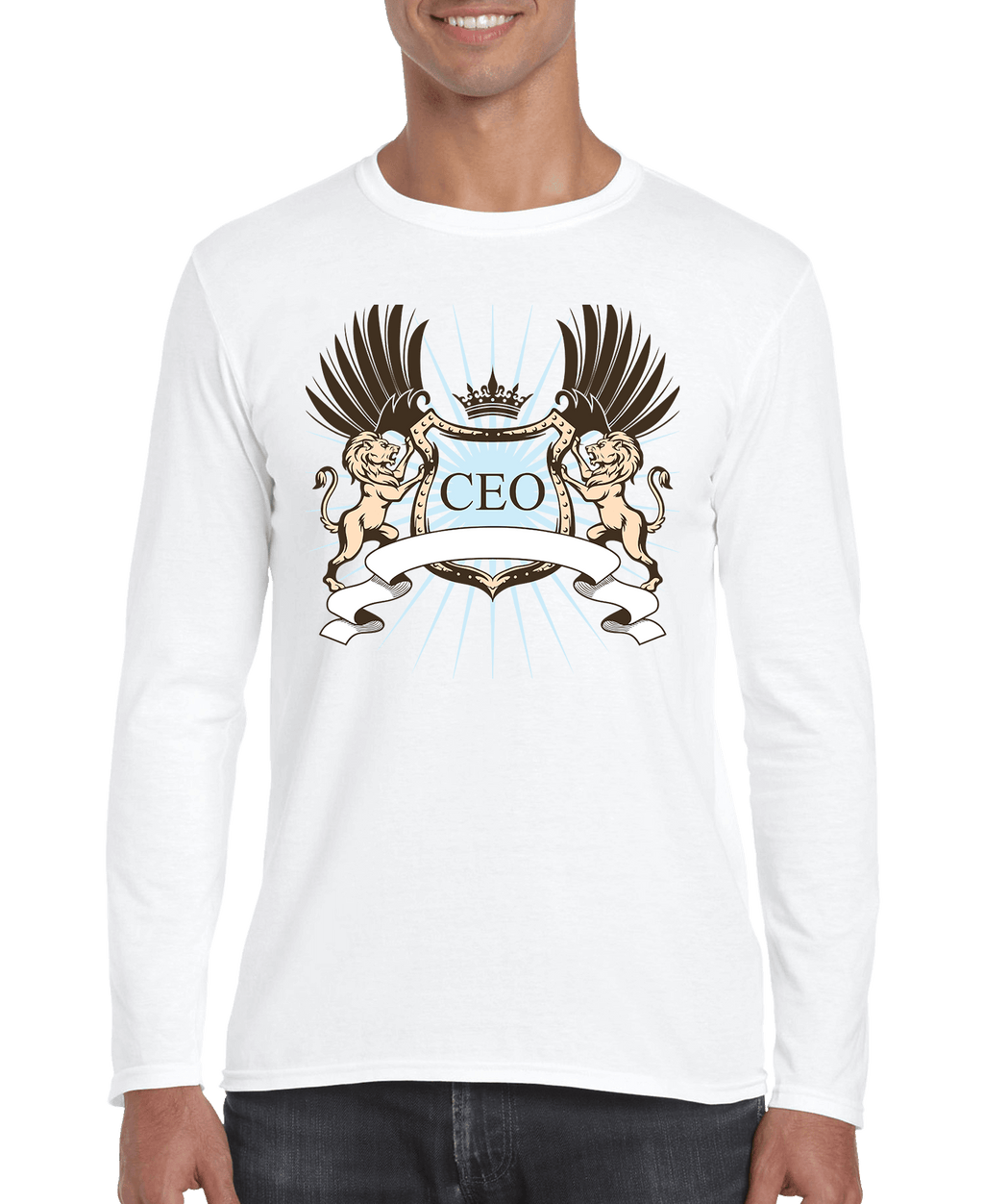 CEO Lion Crest Men's Long Sleeve Shirt