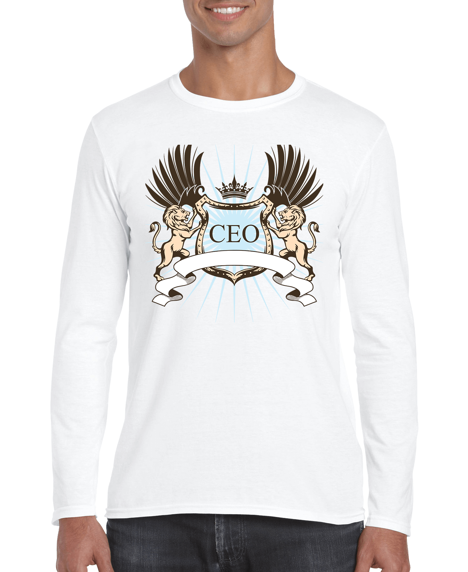 CEO Lion Crest Men's Long Sleeve Shirt